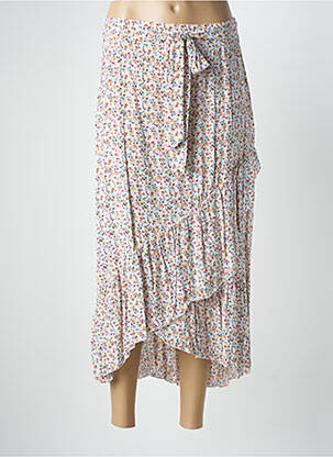 Jupe longue coupe évasée blanc QUATTRO femme