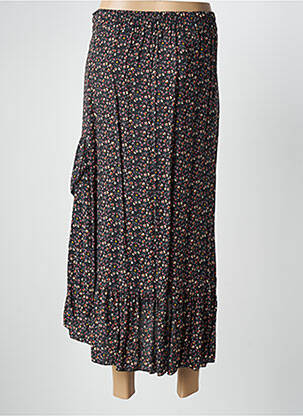 Jupe longue coupe asymétrique noir QUATTRO femme