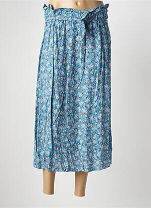 Jupe longue coupe évasée bleu QUATTRO femme