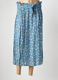Jupe longue coupe évasée bleu QUATTRO femme