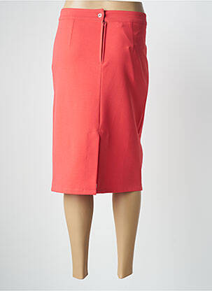 Jupe mi-longue stretch orange QUATTRO femme