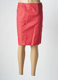 Jupe mi-longue coupe droite rouge QUATTRO femme