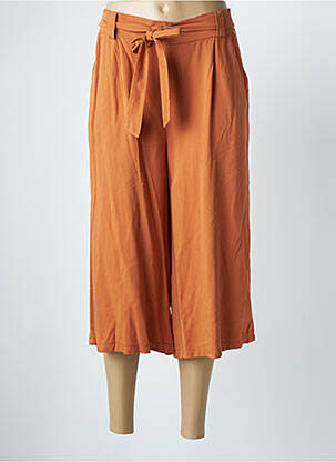Pantacourt taille élastique taille normale orange QUATTRO femme