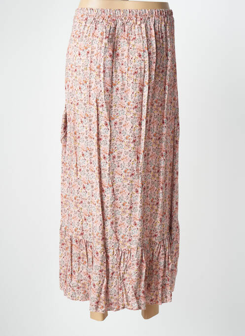 Jupe longue rose QUATTRO pour femme