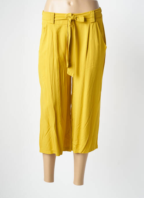 Pantacourt jaune QUATTRO pour femme