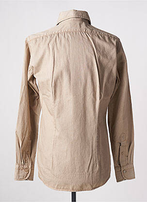 Chemise manches longues manches longues beige BAGUTTA homme
