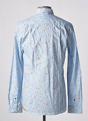 Chemise manches longues manches longues bleu OLIVIER STRELLI homme