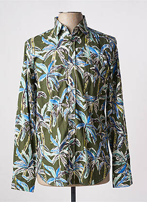 Chemise manches longues imprimé fantaisie vert HARTFORD homme