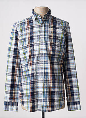 Chemise manches longues manches longues bleu HARTFORD homme