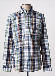 Chemise manches longues imprimé fantaisie bleu HARTFORD homme