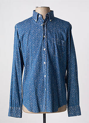 Chemise manches longues manches longues bleu HARTFORD homme