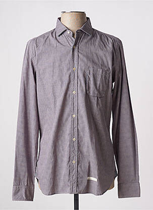 Chemise manches longues imprimé fantaisie bleu TINTORIA MATTEI 954 homme