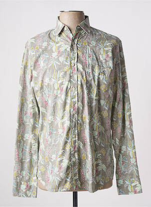 Chemise manches longues poignets boutonnés gris HARTFORD homme