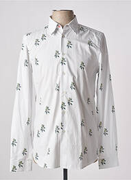 Chemise manches longues imprimé fantaisie blanc PAUL SMITH homme