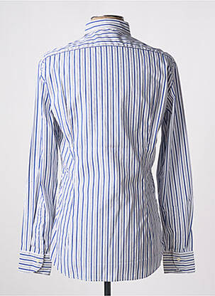 Chemise manches longues manches longues bleu CALIBAN homme