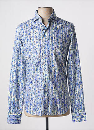 Chemise manches longues manches longues bleu ORIAN homme