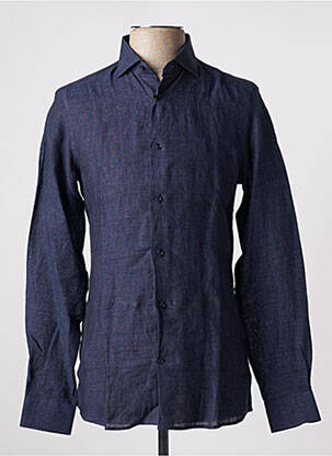 Chemise manches longues manches longues bleu LAB homme