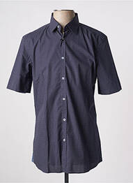 Chemise manches courtes imprimé fantaisie bleu LAB homme
