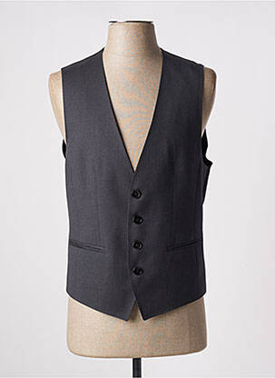 Gilet sans manche coupe cintrée gris HUGO BOSS homme