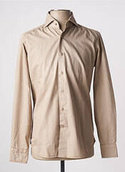 Chemise manches longues beige BAGUTTA pour homme seconde vue