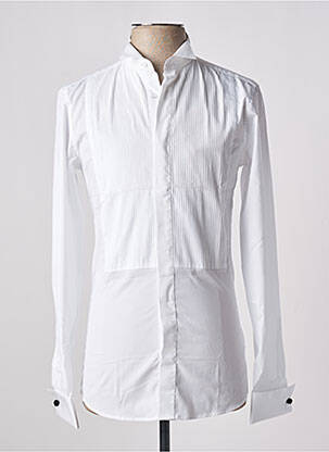 Chemise manches longues blanc CERIMONIA UOMO pour homme