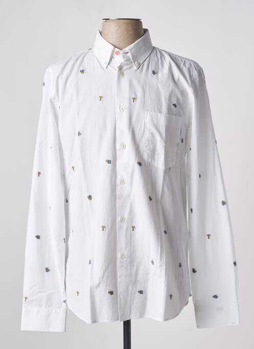 Chemise manches longues blanc PAUL SMITH pour homme