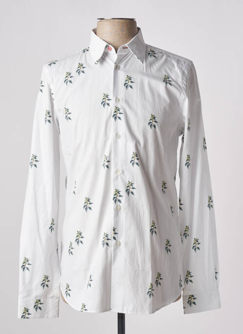 Chemise manches longues blanc PAUL SMITH pour homme