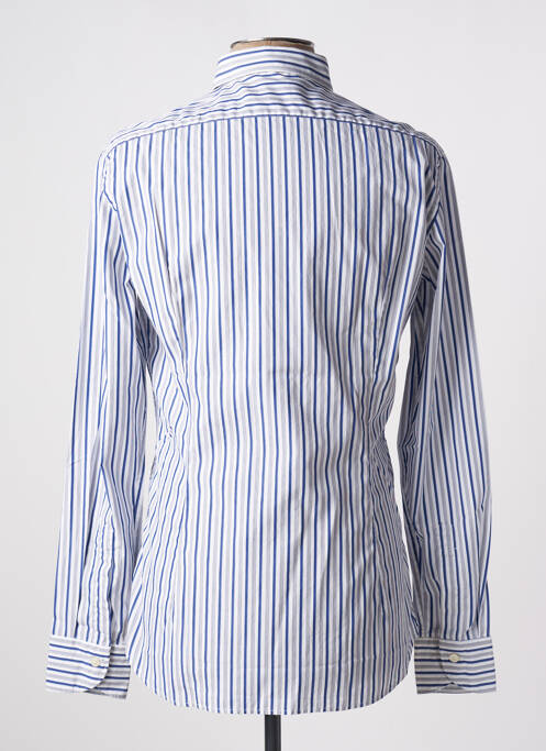 Chemise manches longues bleu CALIBAN pour homme