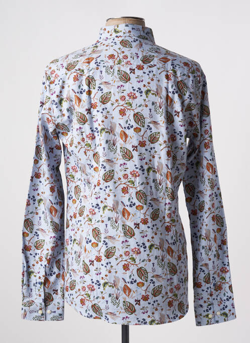 Chemise manches longues bleu OLIVIER STRELLI pour homme