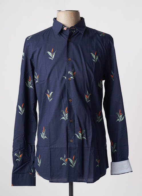 Chemise manches longues bleu PAUL SMITH pour homme