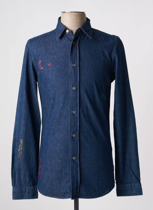 Chemise manches longues bleu PAUL SMITH pour homme