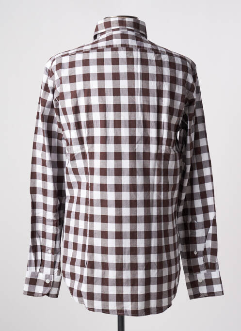 Chemise manches longues marron BAGUTTA pour homme