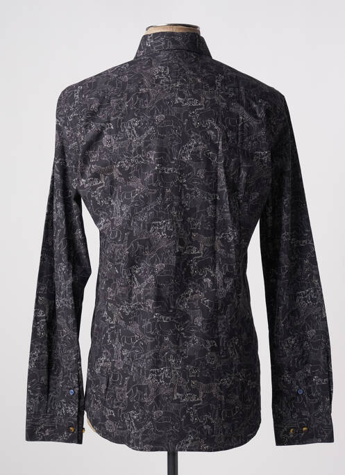 Chemise manches longues noir OLIVIER STRELLI pour homme