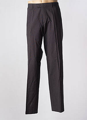 Pantalon chino fermeture zippée sous rabat avec crochet taille normale gris HUGO BOSS homme