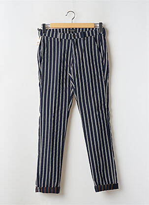 Pantalon chino stretch taille normale bleu MASON'S homme