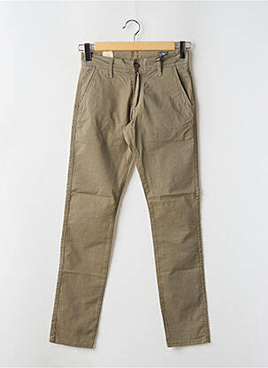 Pantalon chino stretch taille normale vert IMPAQT homme