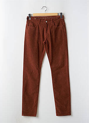 Pantalon slim tissage velours taille normale marron ATELIER NOTIFY homme