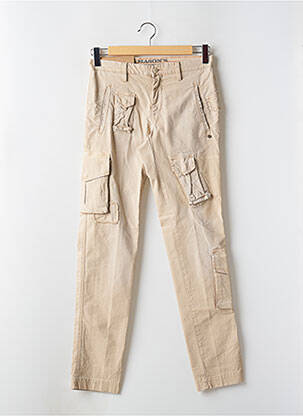 Pantalon cargo poches taille normale beige MASON'S homme