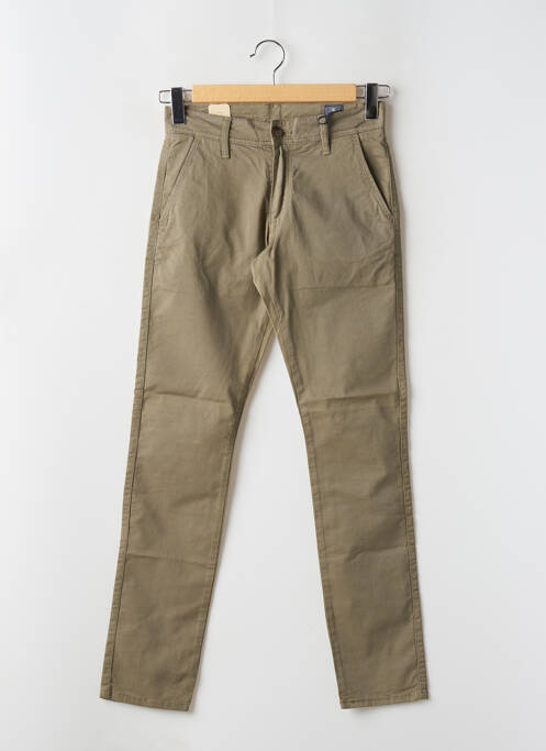 Pantalon chino stretch taille normale vert IMPAQT homme