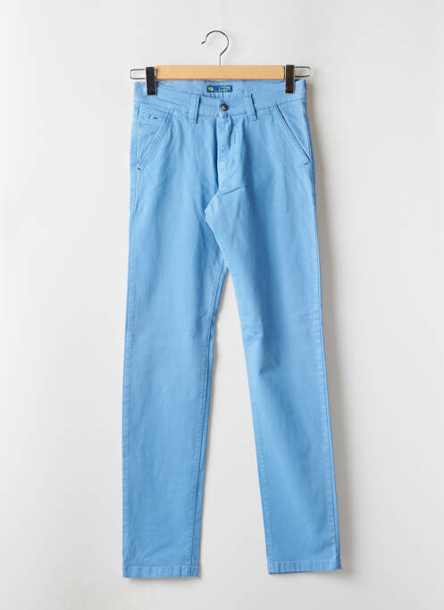 Pantalon chino stretch taille normale bleu LCDN homme