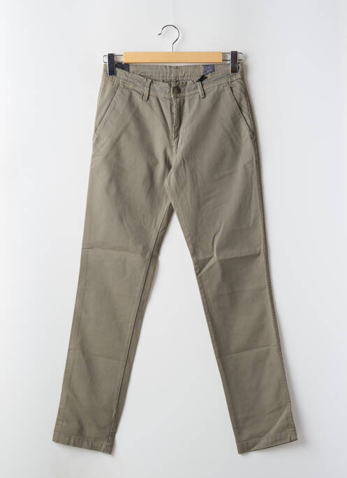 Pantalon chino stretch taille normale vert IMPAQT homme