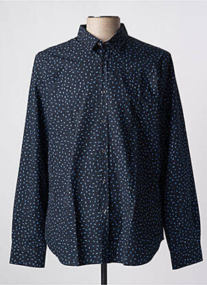 Chemise manches longues poignets boutonnés bleu PAUL SMITH homme