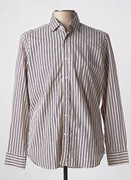 Chemise manches longues manches longues beige BAGUTTA homme