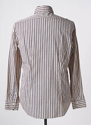 Chemise manches longues manches longues beige BAGUTTA homme