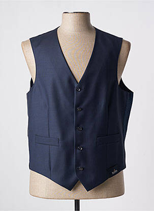 Gilet sans manche effet matière satinée bleu SCABAL homme
