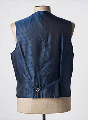 Gilet sans manche effet matière satinée bleu SCABAL homme
