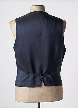 Gilet sans manche effet matière satinée bleu HUGO BOSS homme