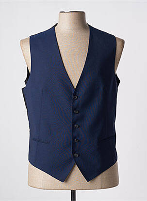 Gilet sans manche effet matière satinée bleu ROY ROBSON homme