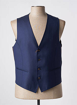 Gilet sans manche effet matière satinée bleu PAL ZILERI homme