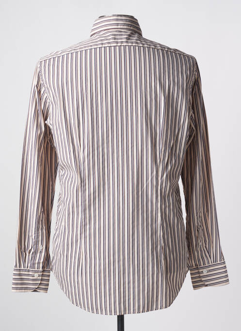 Chemise manches longues beige BAGUTTA pour homme